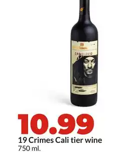 Hy-Vee 19 Crimes Cali tier wine offer