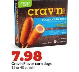 Hy-Vee Crav'n Flavor corn dogs offer
