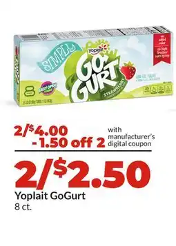 Hy-Vee Yoplait GoGurt offer
