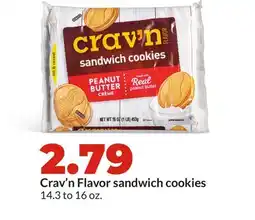 Hy-Vee Crav'n Flavor sandwich cookies offer