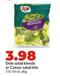 Hy-Vee Dole salad blends or Caesar salad kits offer