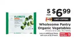 ShopRite Wholesome Pantry Organic Vegetables offer
