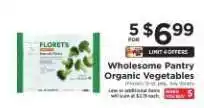 ShopRite Wholesome Pantry Organic Vegetables offer