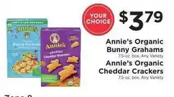ShopRite Annie’s Organic Bunny Grahams / Annie’s Organic Cheddar Crackers offer