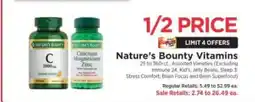 ShopRite Nature's Bounty Vitamins offer