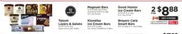 ShopRite Magnum Bars, Good Humor Ice Cream Bars, Klondike Ice Cream Bars, Breyers Carb Smart Bars offer