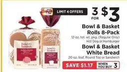 ShopRite Bowl & Basket Rolls 8-Pack / White Bread offer