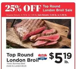 ShopRite Top Round London Broil offer