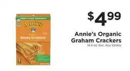 ShopRite Annie’s Organic Graham Crackers offer