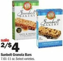 Meijer Sunbelt Granola Bars offer