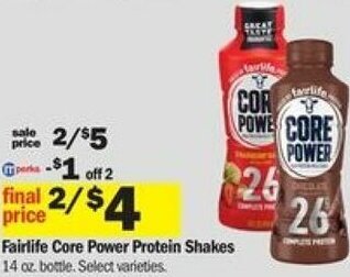 Meijer Fairlife Core Power Protein Shakes offer