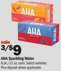 Meijer AHA Sparkling Water offer