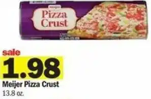 Meijer Meijer Pizza Crust 13.8 oz offer