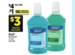 Dollar General Rexall Mouthwash offer