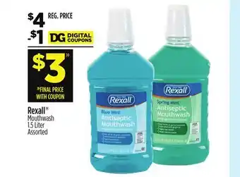 Dollar General Rexall Mouthwash offer