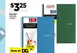 Dollar General Five Star Notebooks offer