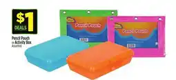 Dollar General Pencil Pouch or Activity Box offer