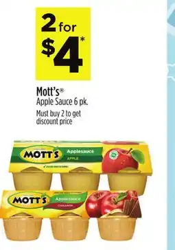 Dollar General Mott's Apple Sauce offer