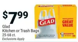Redner's Warehouse Glad kitchen or trash bags offer