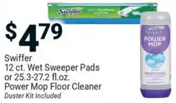 Redner's Warehouse Swiffer wet sweeper pads or power mop floor cleaner offer