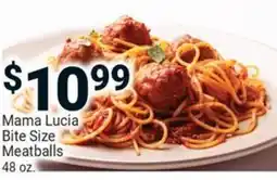 Redner's Warehouse Mama lucia bite size meatballs offer