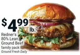 Redner's Warehouse Redner's 80% Lean Ground Beef offer