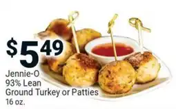 Jennie-O 93% Lean Ground Turkey or Patties