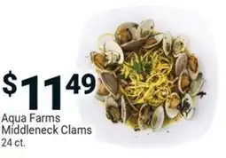 Aqua farms middleneck clams