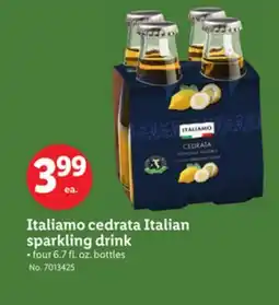 Lidl Italiamo cedrata Italian sparkling drink offer