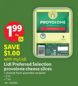 Lidl Lidl Preferred Selection provolone cheese slices offer