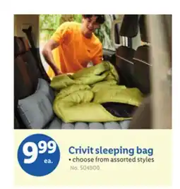 Lidl Crivit sleeping bag offer