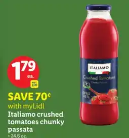 Lidl Italiamo crushed tomatoes chunky passata offer