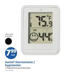Lidl Auriol thermometer/hygrometer offer