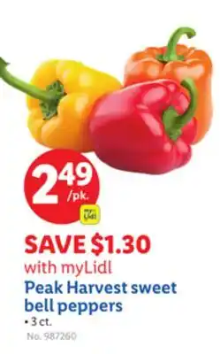 Lidl Peak Harvest sweet bell peppers offer