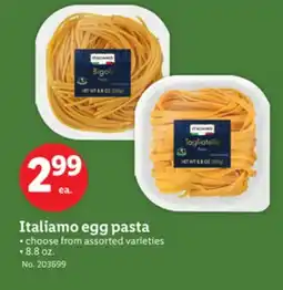 Lidl Italiamo egg pasta offer