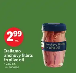 Lidl Italiamo anchovy fillets in olive oil offer