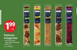 Lidl Italiamo nougat bar offer