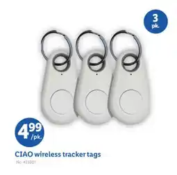 Lidl CIAO wireless tracker tags offer