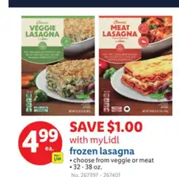 Lidl frozen lasagna offer