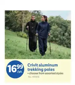 Lidl Crivit aluminum trekking poles offer
