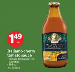Lidl Italiamo cherry tomato sauce offer
