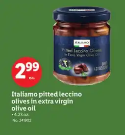 Lidl Italiamo pitted leccino olives in extra virgin olive oil offer