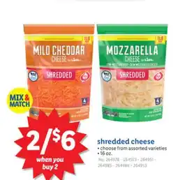 Lidl shredded cheese offer