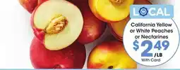 Ralphs California Yellow or White Peaches or Nectarines offer