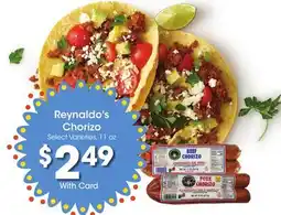 Ralphs Reynaldo's Chorizo offer