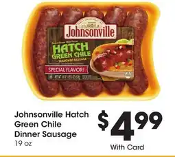 Ralphs Johnsonville Hatch Green Chile Dinner Sausage offer