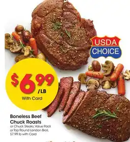 Ralphs Boneless Beef Chuck Roasts offer