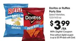Ralphs Doritos or Ruffles Party Size offer