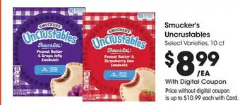 Ralphs Smucker's Uncrustables offer
