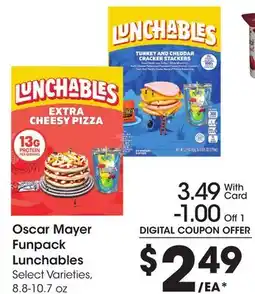 Ralphs Oscar Mayer Funpack Lunchables offer